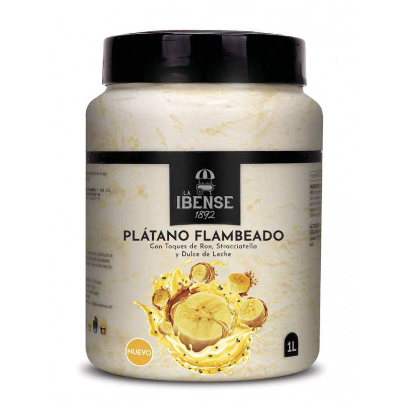 Bote Helado Platano Flambeado Bote Helado Platano Flambeado