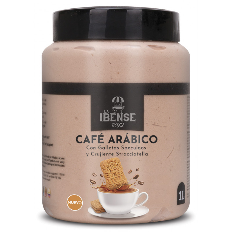 Bote Helado Cafe Arabico y Speculos 1L. de La Ibense.