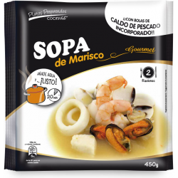 Sopa de Marisco con Caldo...