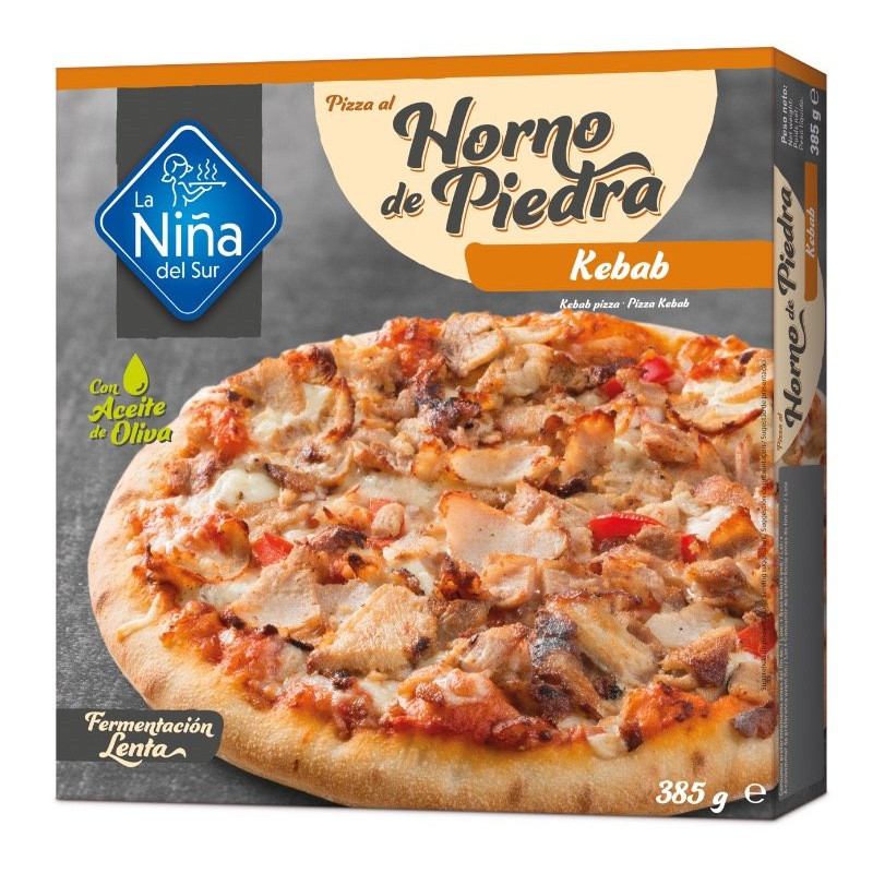 Pizza horno de piedra Kebab 400gr.